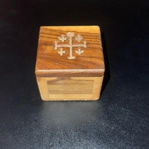 Beautiful Olive Wood Carved Box from Bethlehem